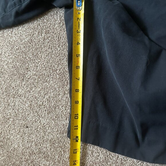 💙 Lauren Ralph Lauren Black Flat Front Bermuda Shorts Womens Plus Size 16 Preppy - Picture 14 of 15